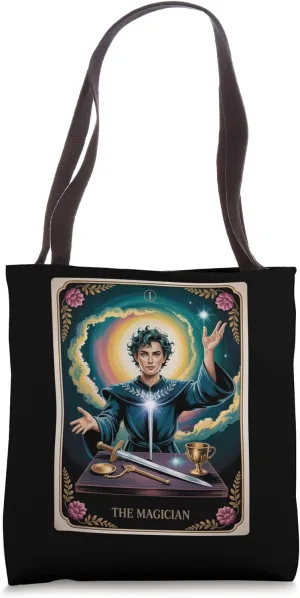 The Magician Tarot Card - Vintage Design Manifestation Power Tote Bag