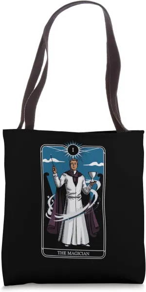 The Magician Tarot Card Vintage Occult Design Tote Bag