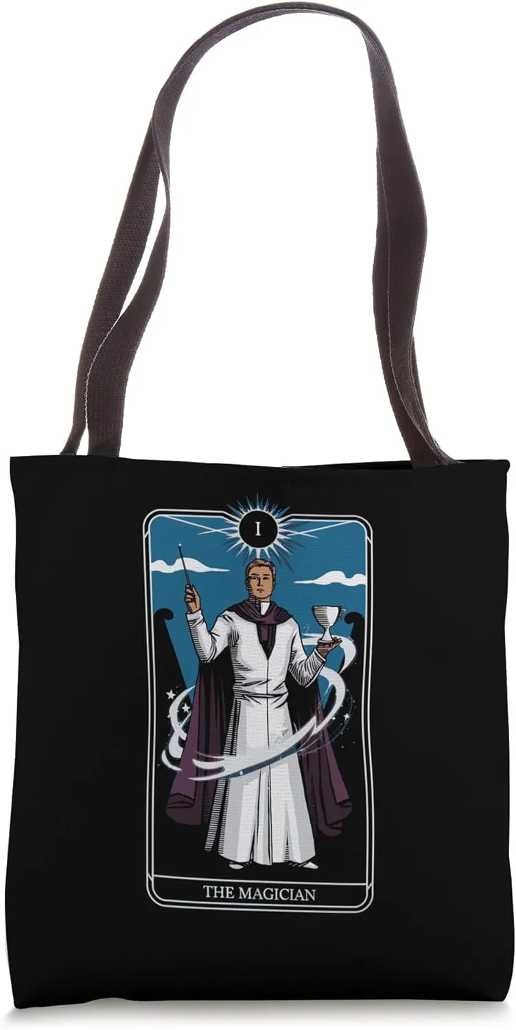 The Magician Tarot Card Vintage Occult Design Tote Bag
