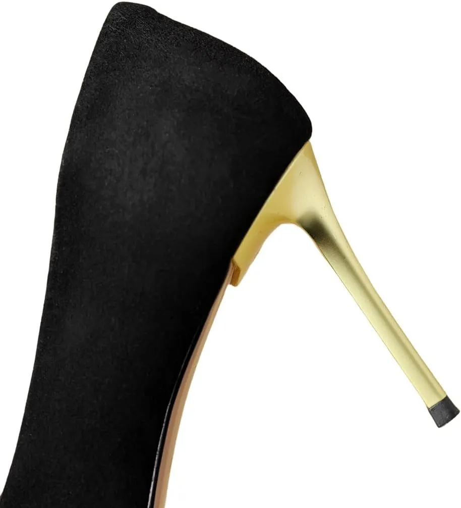 TinaCus Soft Suede Leather Handmade Pointed Toe Stiletto High Heels Women's Pumps Shoes