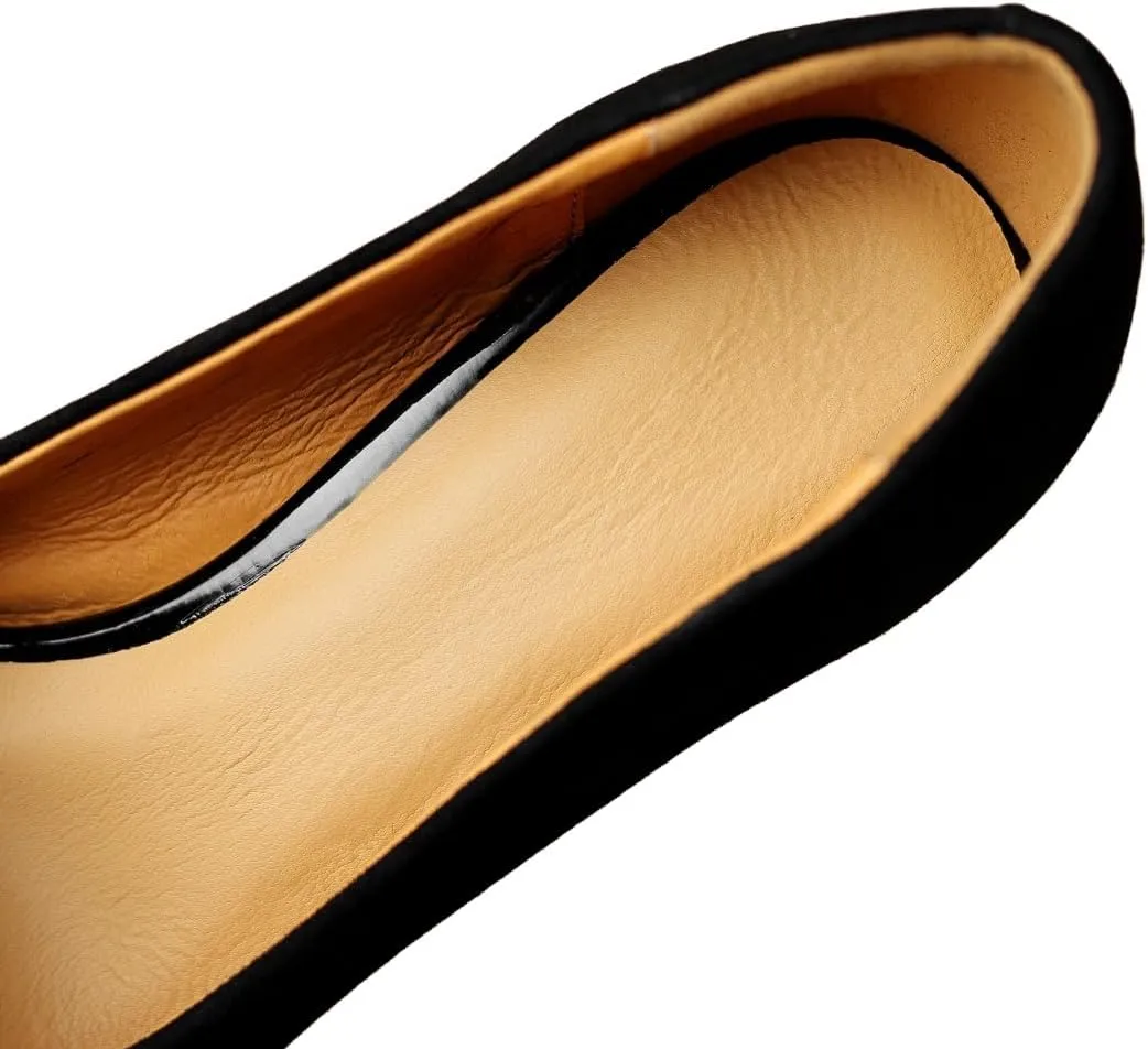 TinaCus Soft Suede Leather Handmade Pointed Toe Stiletto High Heels Women's Pumps Shoes