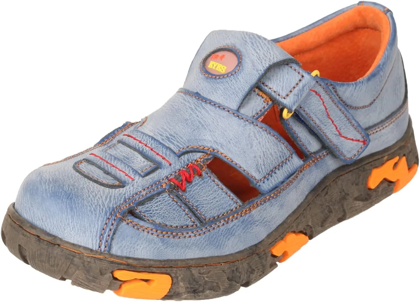 TMA EYES Women's Vintage Summer Sport Sandals Adjustable Hook & Loop Strap Closed-Toe Design Comfort Footwear