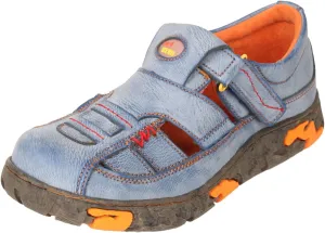 TMA EYES Women's Vintage Summer Sport Sandals Adjustable Hook & Loop Strap Closed-Toe Design Comfort Footwear