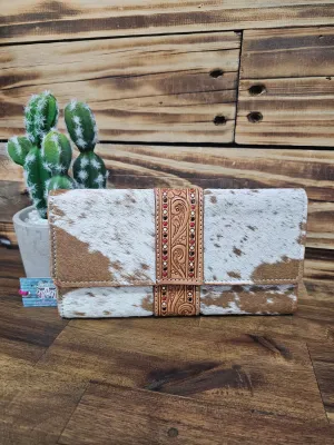 Tooled Leather & Hide Wallet