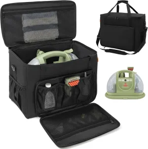 TORIBIO Storage Carry Bag Compatible with Bissell Carpet and Upholstery Cleaner 1400B/3353, Organizer/Case for Bissell Little Green with Extra Pockets for Accessories