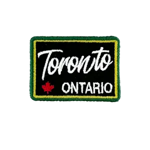 Toronto iron-on embroidery patch