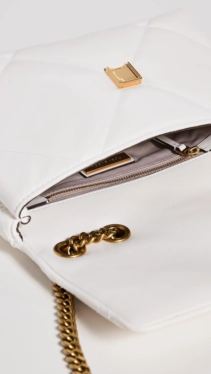 Tory Burch Women's Kira Diamond Quilt Small Convertible Shoulder Bag