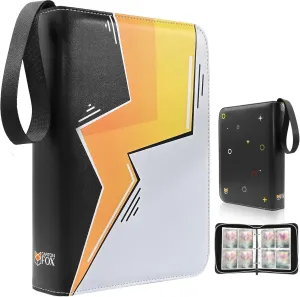 Trading Card Binder, 4 Pockets Card Holder, 55 Double Sided Removable Pages, 440 Card Sleeves, Toploader Binder, Portable Album Holder, Storage Box for Trading Cards