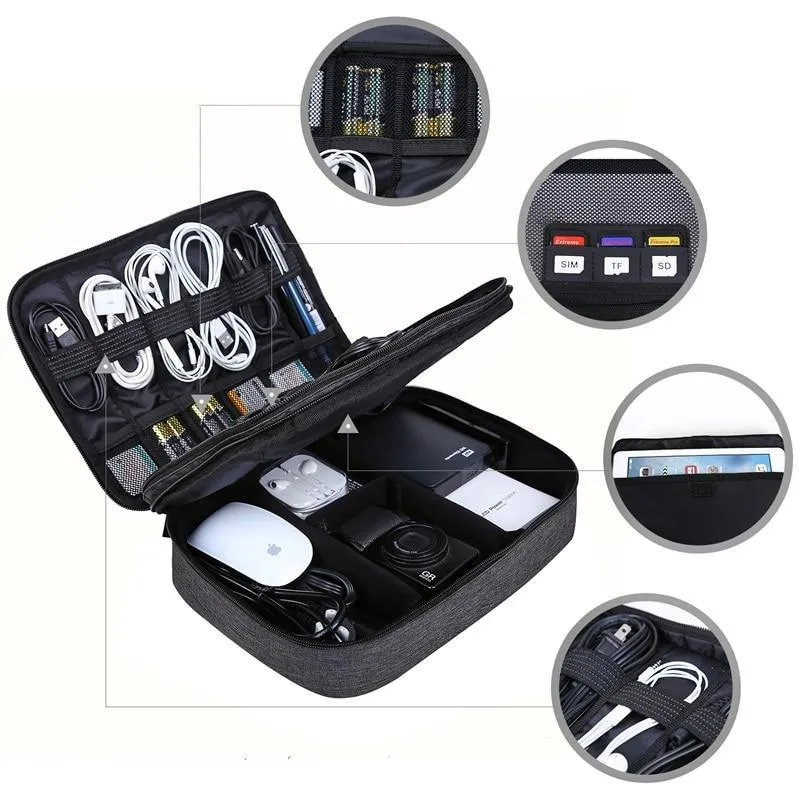 Travel Double Layer Accessories Bag Organizer