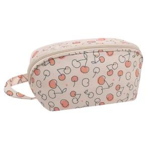 Travel Double Layer Waterproof Organizer Cosmetic Toiletry Bag Cherry HLC091