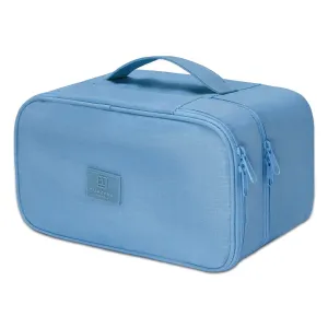 Travel Double Layer Waterproof Organizer Cosmetic Toiletry Bag Ocean Blue HLC063