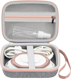 Travel Iron Case Compatible with Newbealer 120V/220V Dry Steamer for Clothes, Mini Iron Organizer Holder for Water Spray Bottle and Other Accessories (Box Only)- Grey