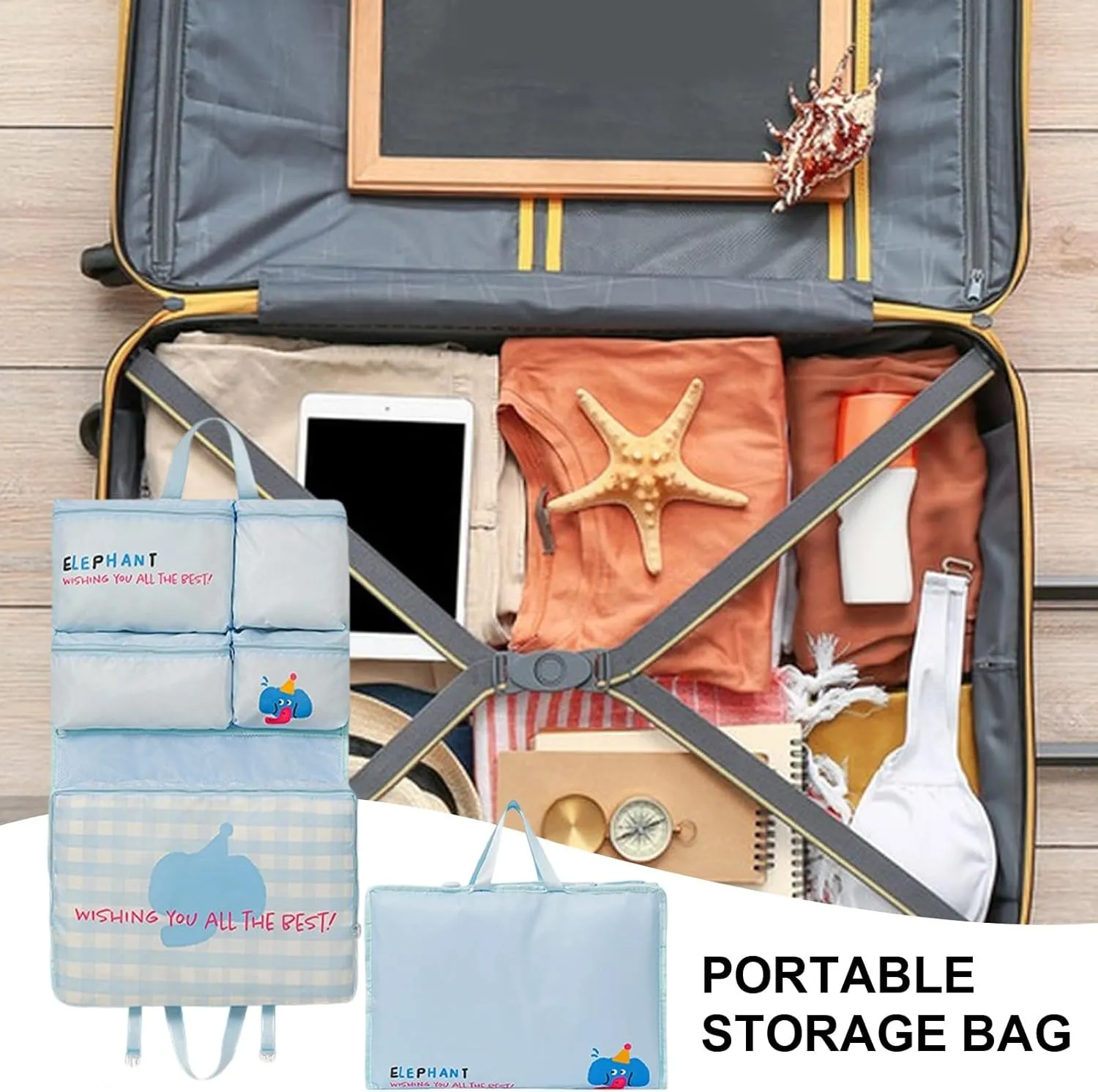 Travel Underwear Organizer Bag,Travel Bra Organizer | Moving Packing Case, Foldable Organization Pouch for Closet Dorm Hotel Daily Use