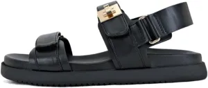 TruFox Women's Flat Sandals Comfort Adjustable Double Strap Slip on Molded Footbed