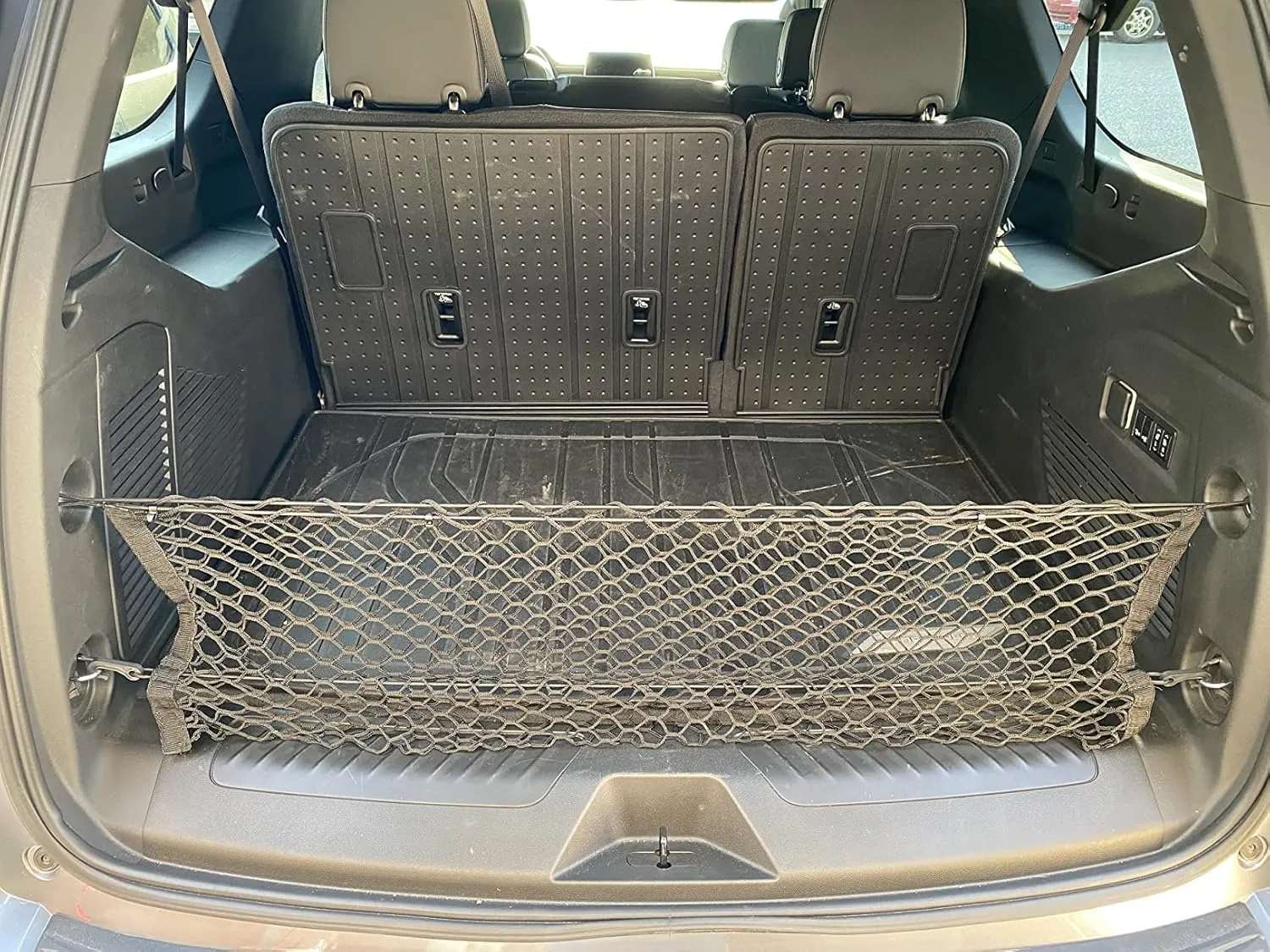 Trunk Organizer Cargo Net for Chevrolet Suburban 2015–2025 – Envelope Style Cargo Net for SUV – Premium Mesh Car Trunk Organizer Vehicle Carrier Storage – Compatible with Suburban