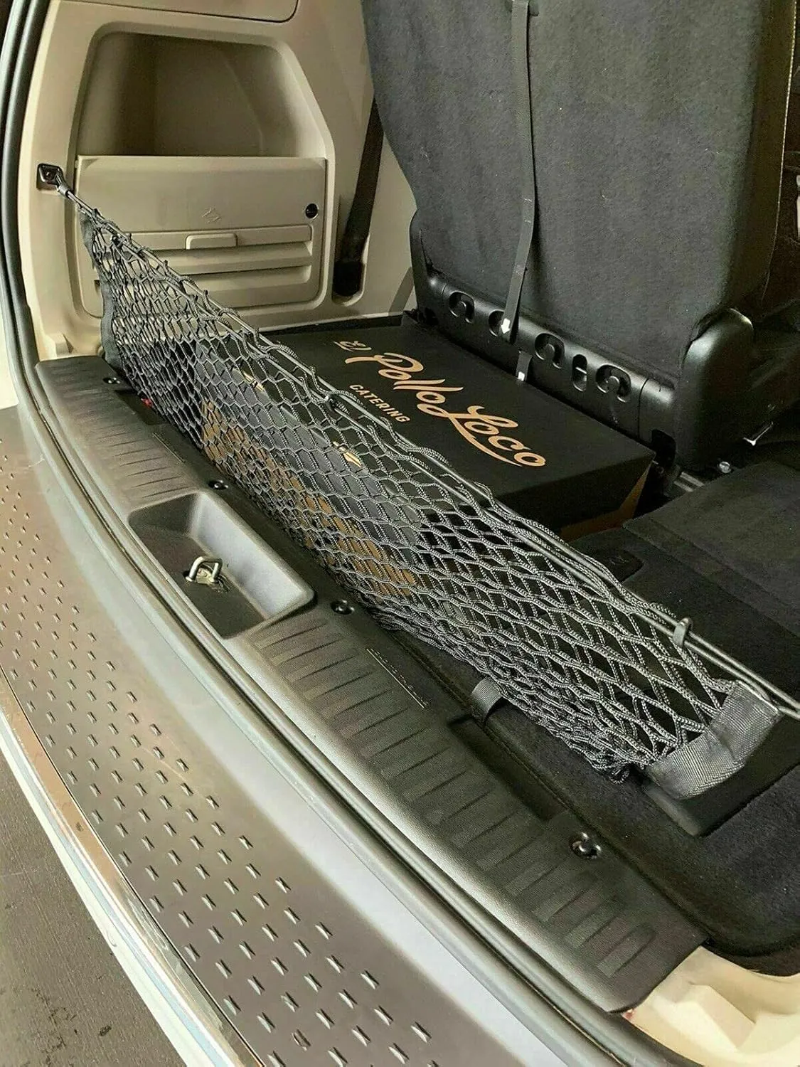 Trunk Rear Organizer Cargo Net for Chrysler Town & Country 2008–2016 – Envelope Style Cargo Net for SUV – Premium Mesh Elastic Car Trunk Organizer - Compatible with Town & Country