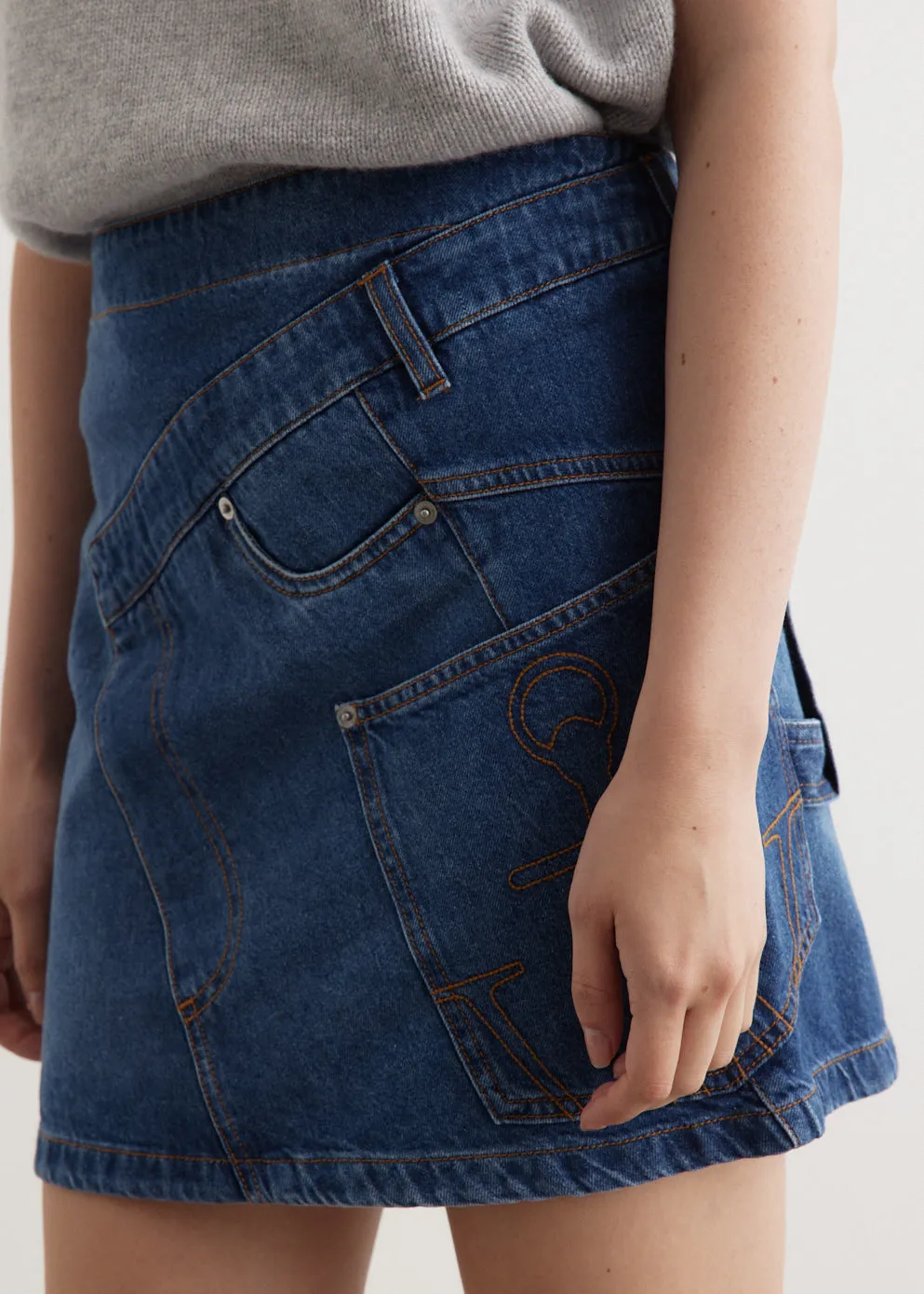 Twisted Mini Skirt