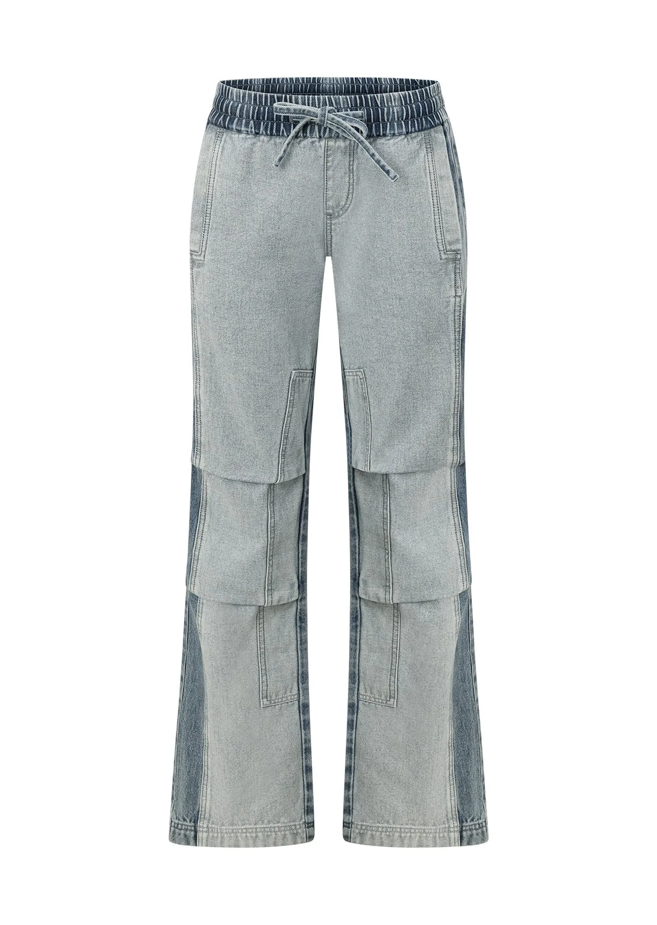 Two Tone Denim Flashdance Pants