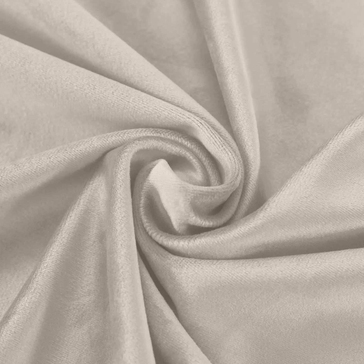 TWOPAGES 84 W x 84 L Pinch Pleat Room Darkening Velvet Curtain Drapery Panel for Traverse Rod or Track, Living Room Bedroom Meetingroom Club Theater Patio Door (1 Panel), Cashmere