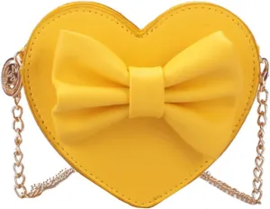 U Scinan Women Cute Bowknot Heart Shape Shoulder Bag Crossbody Handbags Coin Change Purse