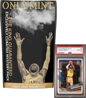 Ultimate Graded Lebron James NBA Card 8-10 Guaranteed | The G.O.A.T. in Each Mystery Booster Pack | Basketball Grades by PSA BGS SGC CGC | Blind Bag Contains 1 Lebron