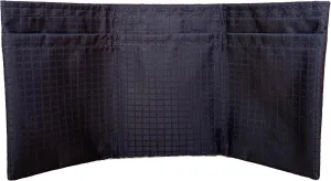Ultralight Thin Slim Trifold Minimalist Wallet for Men & Women. Vegan. No Animal Products Used. Great For Front Pocket. Ultra-Compact Travel Partner (Black)