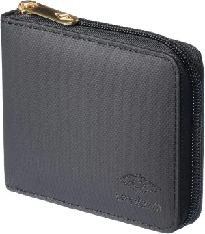 umbro Bifold Wallet with Zip Around, blk/blk, Black/Black
