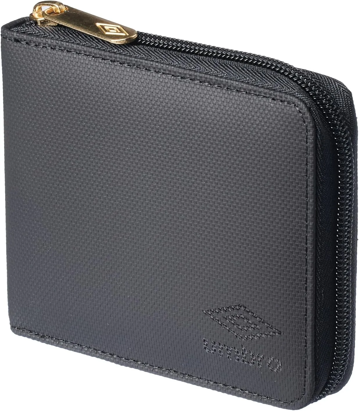 umbro Bifold Wallet with Zip Around, blk/blk, Black/Black