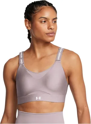 Under Armour Womens Infinity High Impact Sports Bra, (016) Tetra Gray / / White, Small A-C