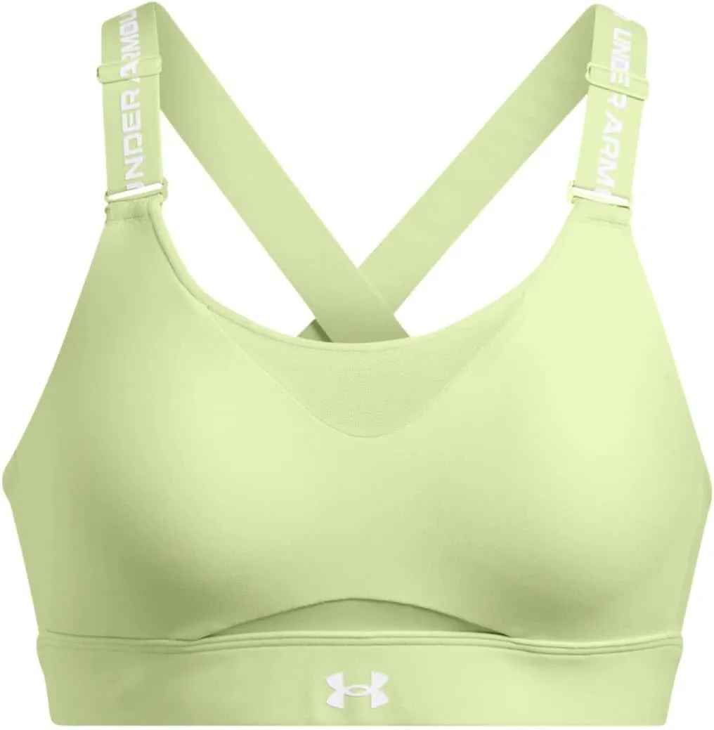 Under Armour Womens Infinity High Impact Sports Bra, (384) Retro Green / / White, X-Large A-C