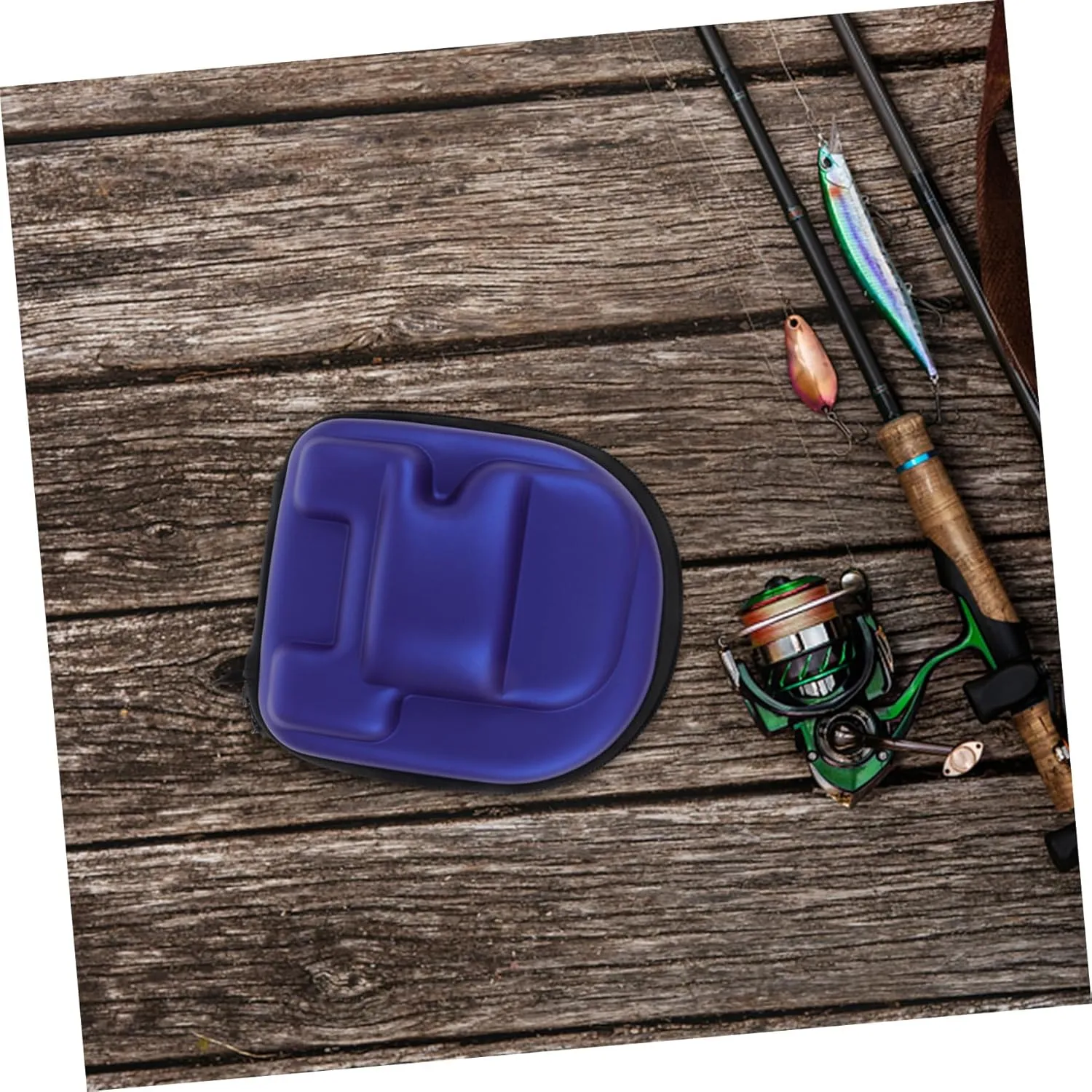 UPKOCH Fishing Reel Bag Portable Case for Baitcaster Protection Scratch Holder for Fishing Reels for Anglers Left Handed Design