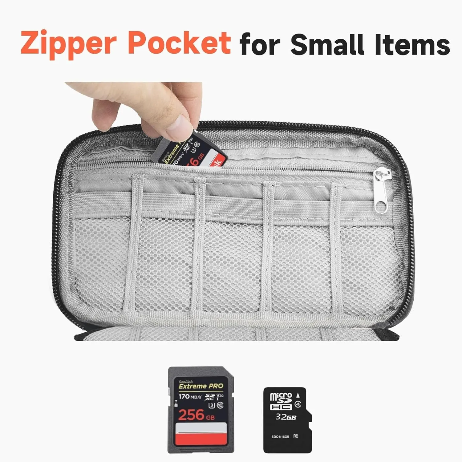 USB FLash Drive Case with Labels, Gifts for Men, USBs Case Organizer Holds 30 Pcs, USBs Storage Cases, USB Sticks Holder, Thumb Drive Cases, Fits for Samsung/Sandisk/Jump Drive, etc, Gray