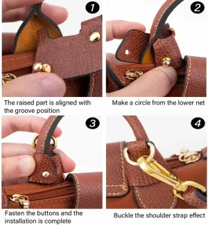 Vachetta Leather Purse Strap Replacement for Longchamp Strap Kit