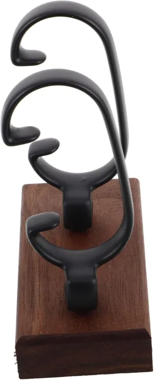 VALICLUD Dual Watch Display Stand Handmade Jewelry Holder Organizer for Men Women Stable Secure Design for Store Home for Showcasing Watches