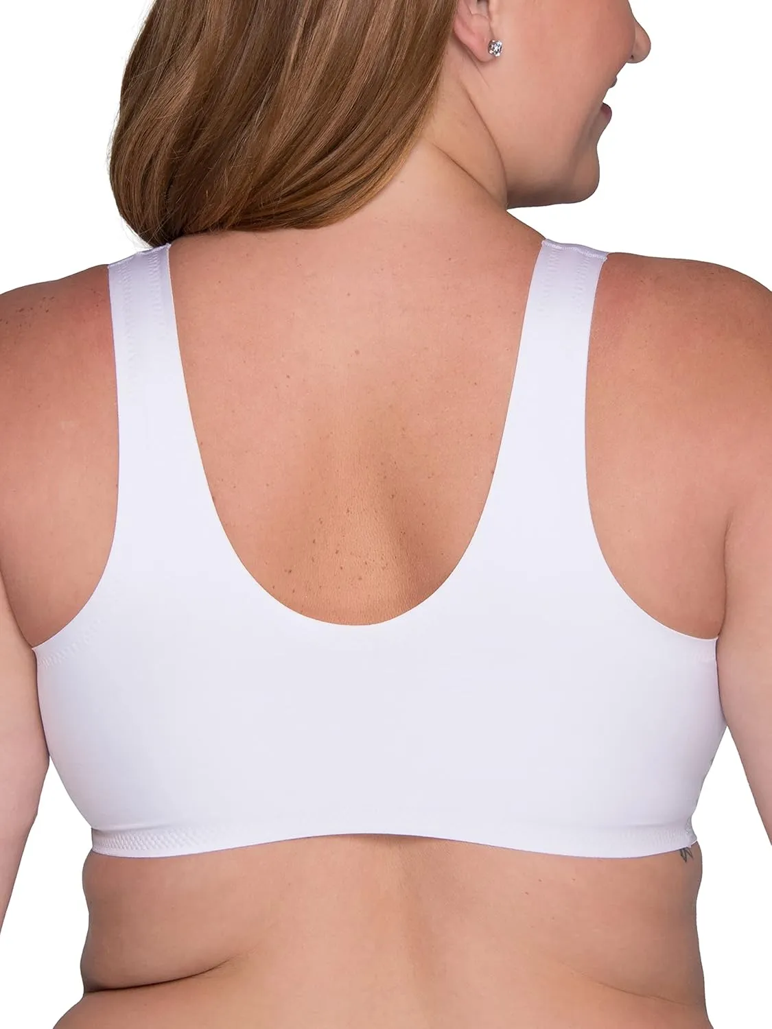 Vanity Fair Women's Beyond Comfort Sleek and Smooth Simple Sizing Wireless Bra