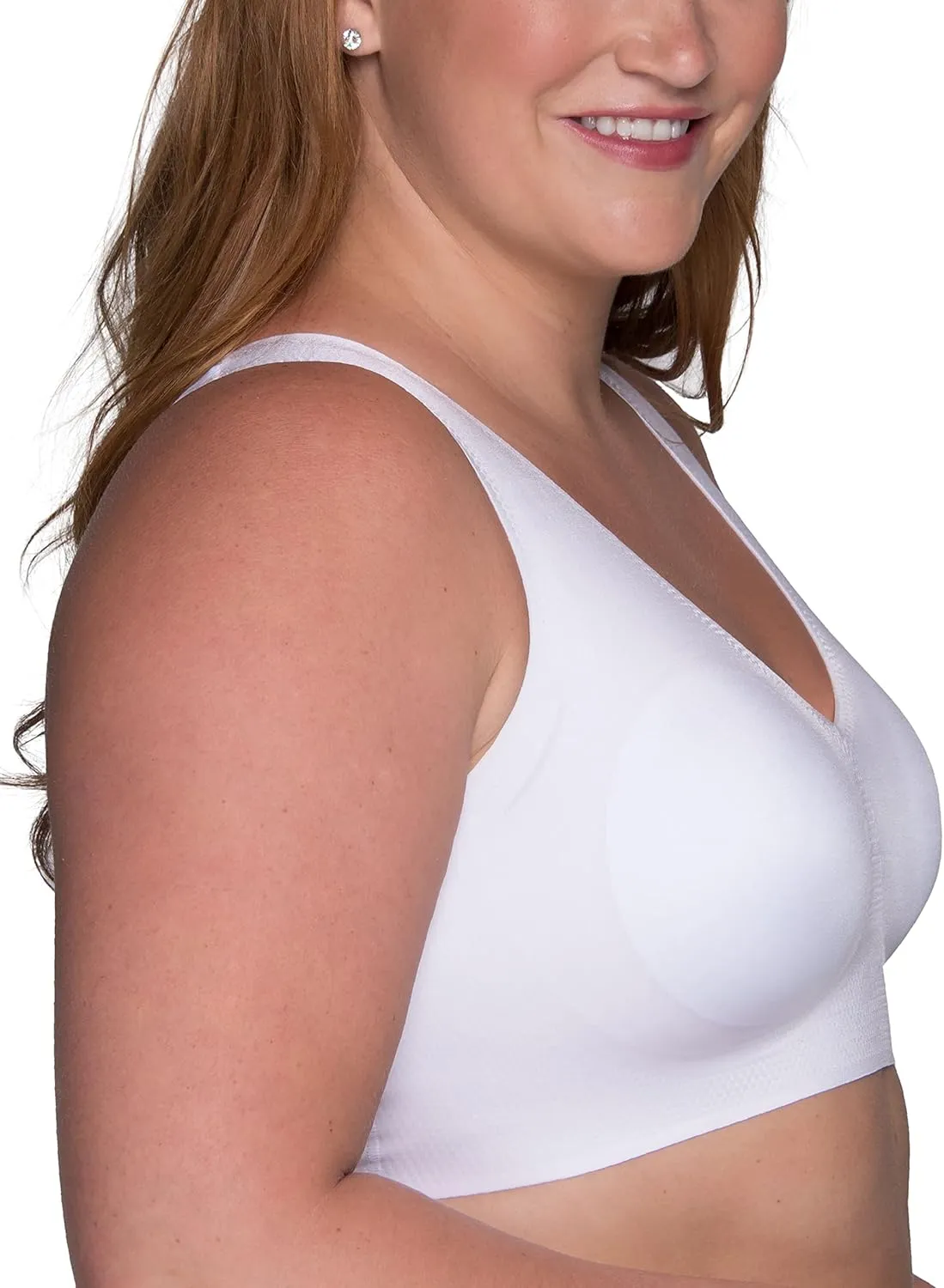 Vanity Fair Women's Beyond Comfort Sleek and Smooth Simple Sizing Wireless Bra