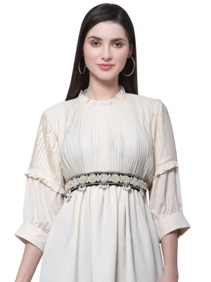 Velvet Embellished Wide Belt