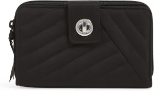 Vera Bradley Iconic RFID Turnlock Wallet, Signature Cotton