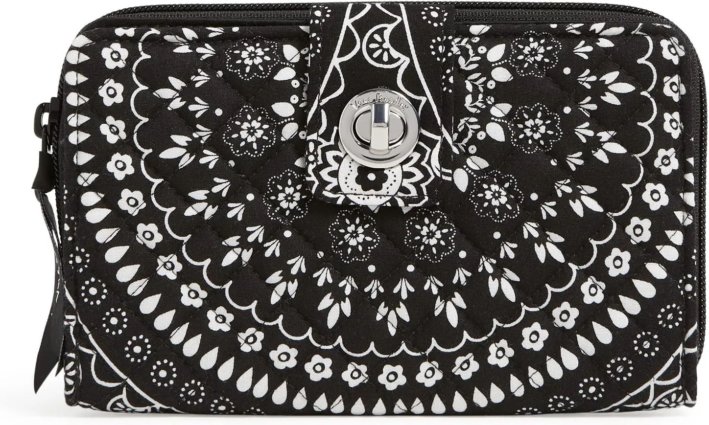 Vera Bradley Iconic RFID Turnlock Wallet, Signature Cotton