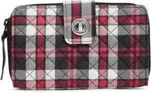 Vera Bradley Iconic RFID Turnlock Wallet, Signature Cotton
