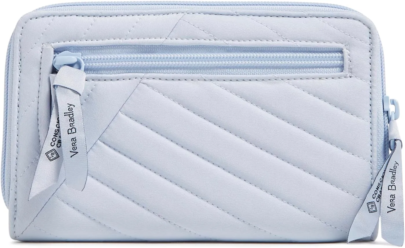 Vera Bradley Iconic RFID Turnlock Wallet, Signature Cotton