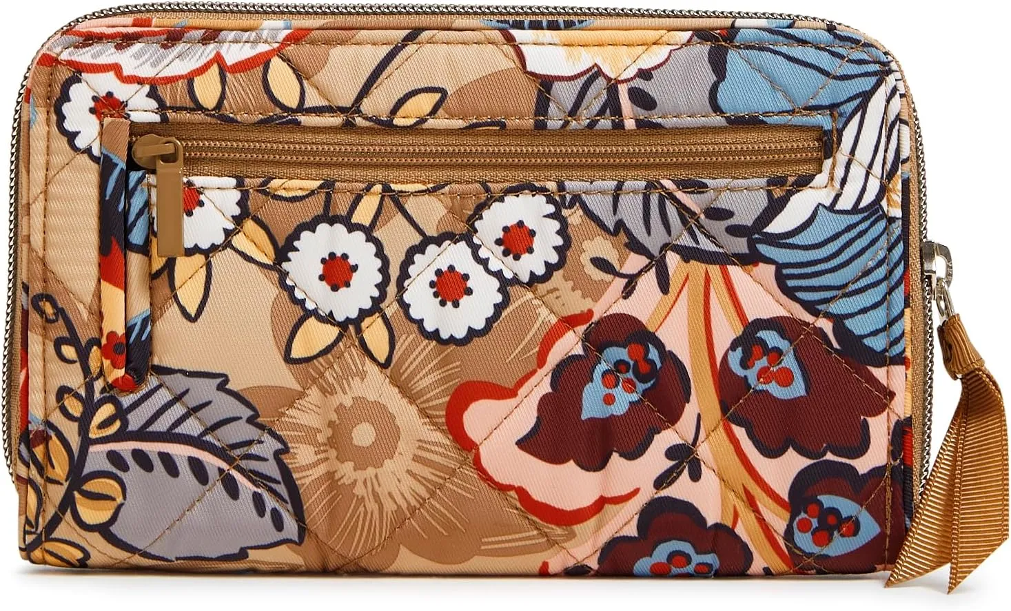 Vera Bradley Performance Twill Turnlock Wallet with RFID Protection, Botanical Beauty