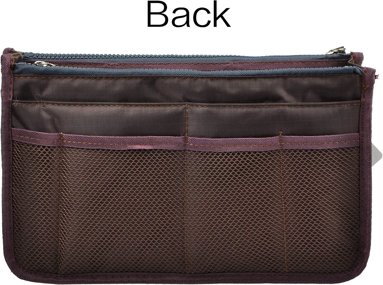 Vercord Updated Purse Handbag Organizer Insert Liner Bag in Bag 13 Pockets Coffee Large