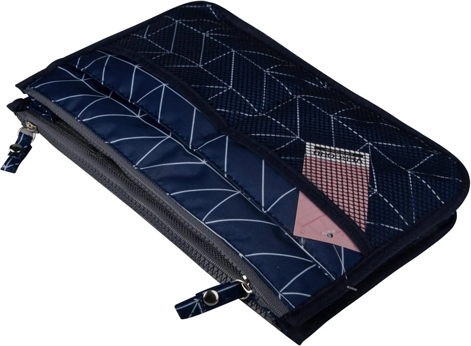 Vercord Updated Purse Handbag Organizer Insert Liner Bag in Bag 13 Pockets Navy Blue Small