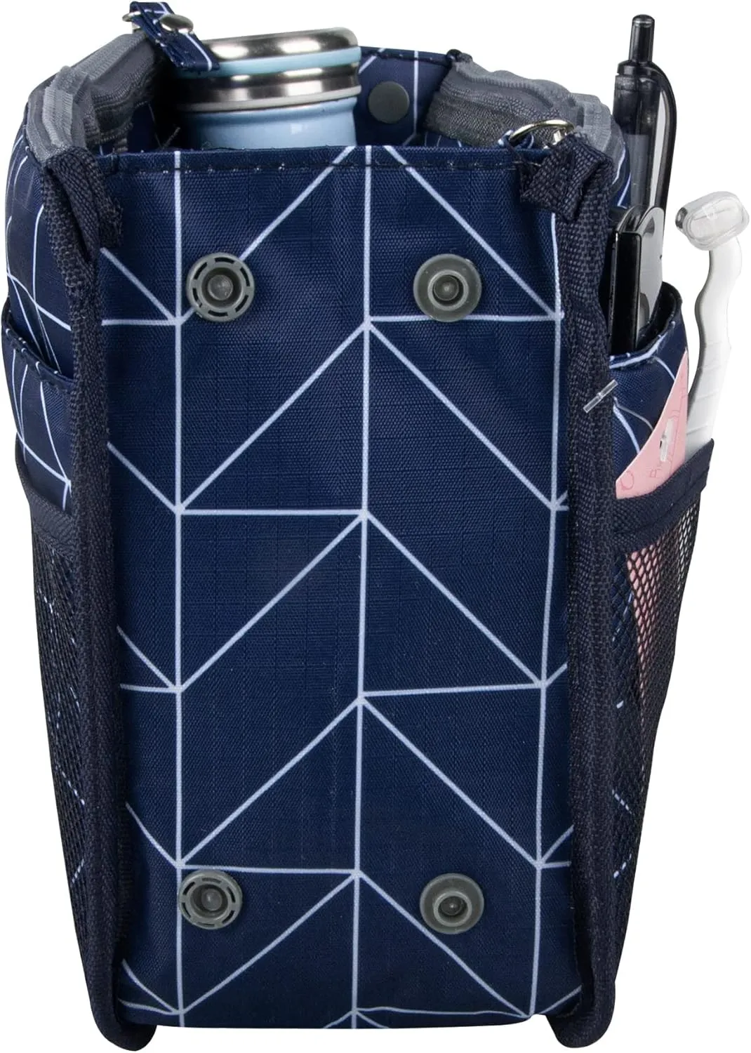 Vercord Updated Purse Handbag Organizer Insert Liner Bag in Bag 13 Pockets Navy Blue Small