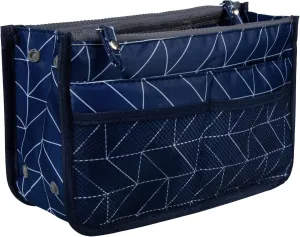 Vercord Updated Purse Handbag Organizer Insert Liner Bag in Bag 13 Pockets Navy Blue Small