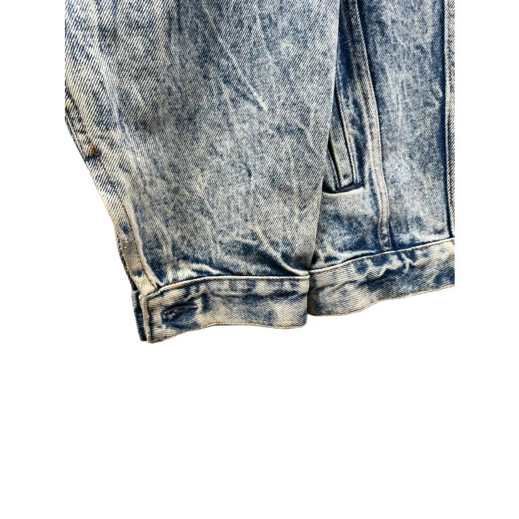 Vintage 1990's GAP Acid Wash Denim Trucker Jacket