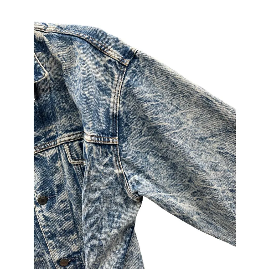Vintage 1990's GAP Acid Wash Denim Trucker Jacket
