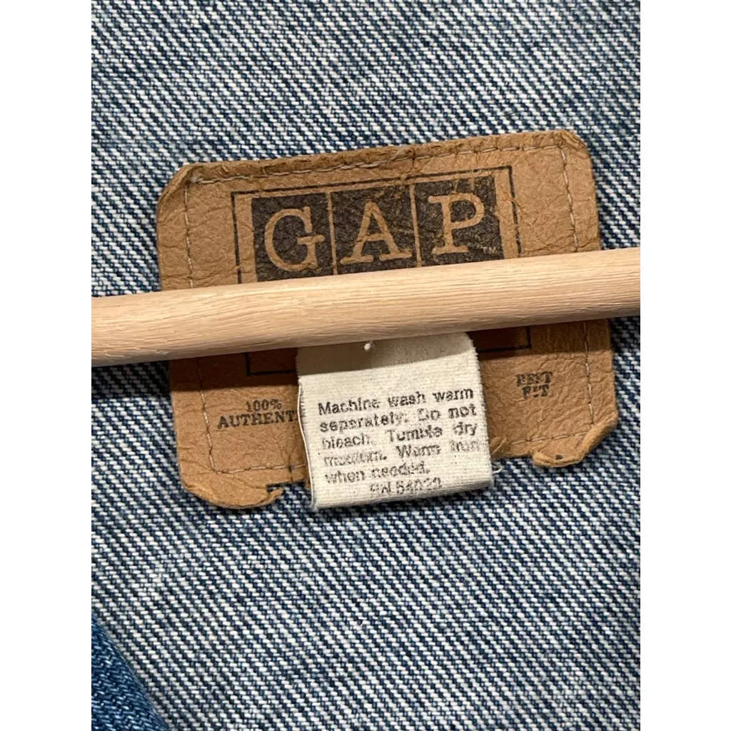 Vintage 1990's GAP Acid Wash Denim Trucker Jacket
