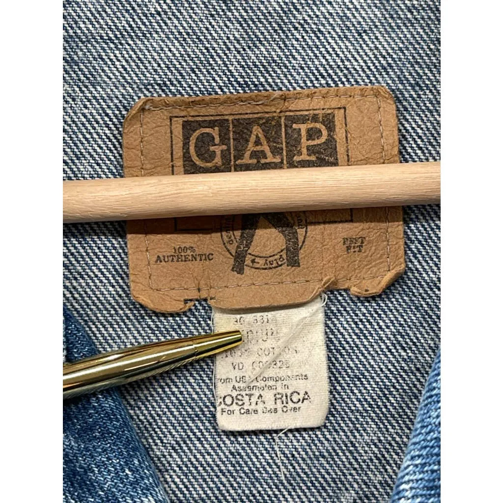 Vintage 1990's GAP Acid Wash Denim Trucker Jacket